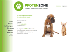 Tablet Screenshot of pfotenzone.at